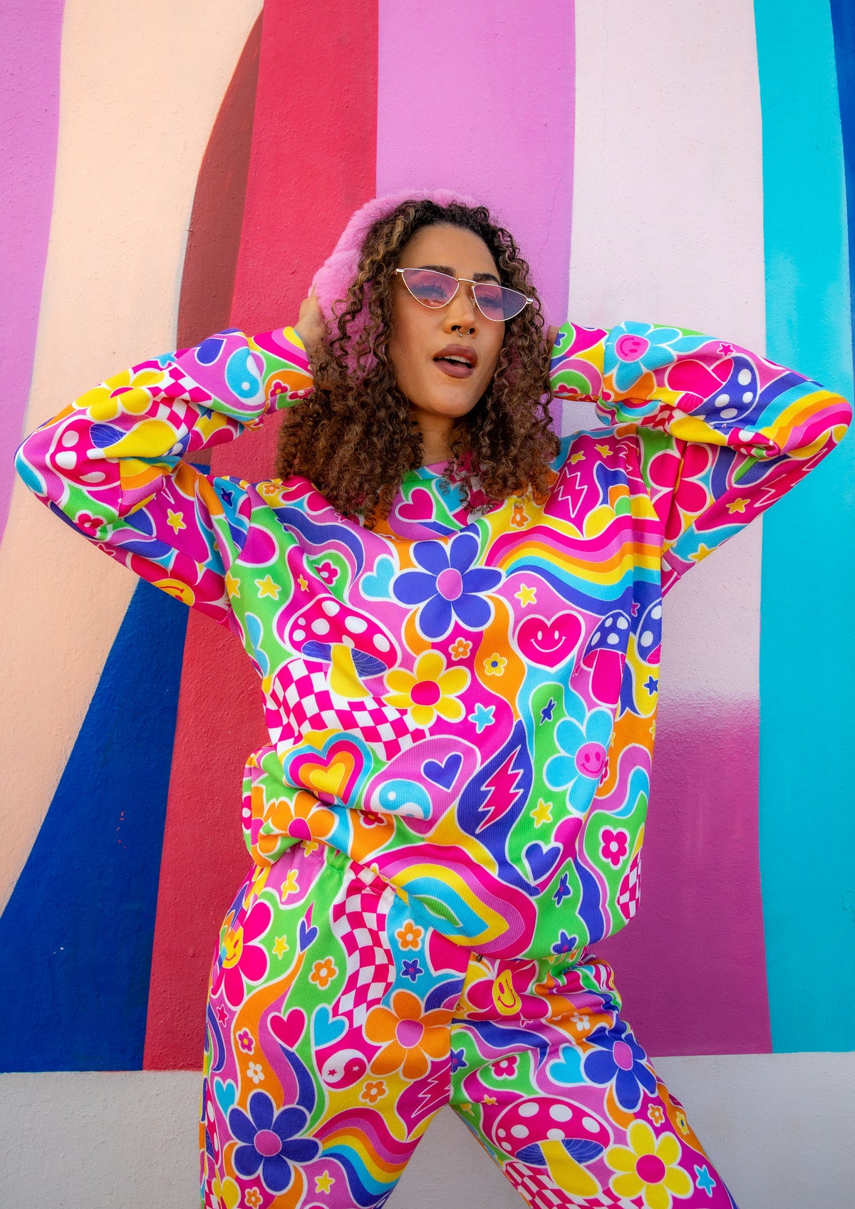 Groovy Love Knitted Crew Neck Sweater