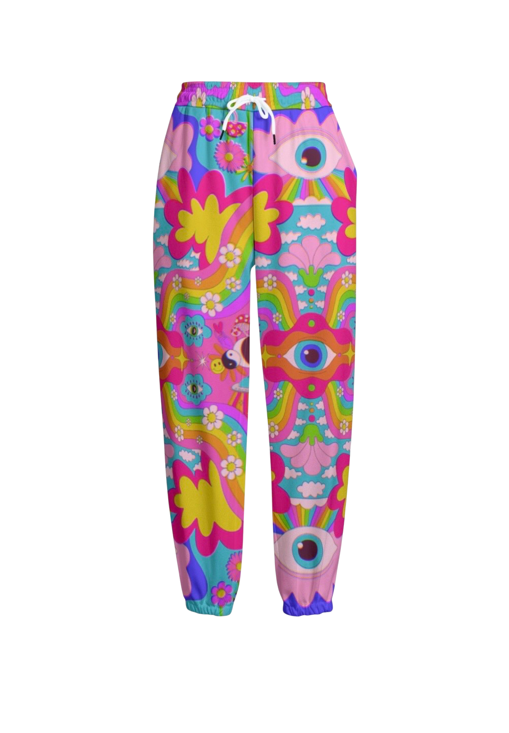 Cosmic Gaze Knitted Cuffed Ankle Grazer Joggers