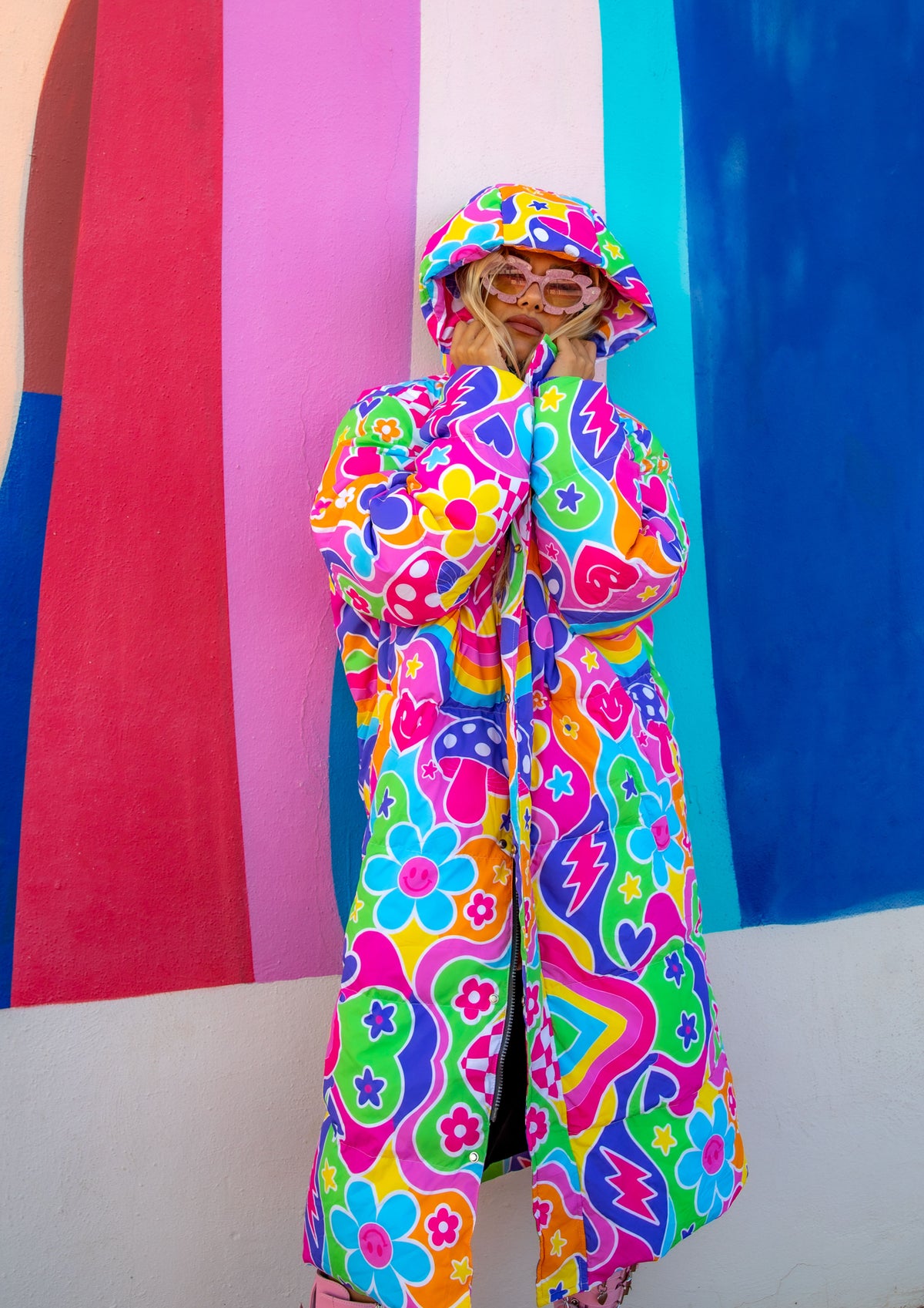 Groovy Love Long Puffer Jacket