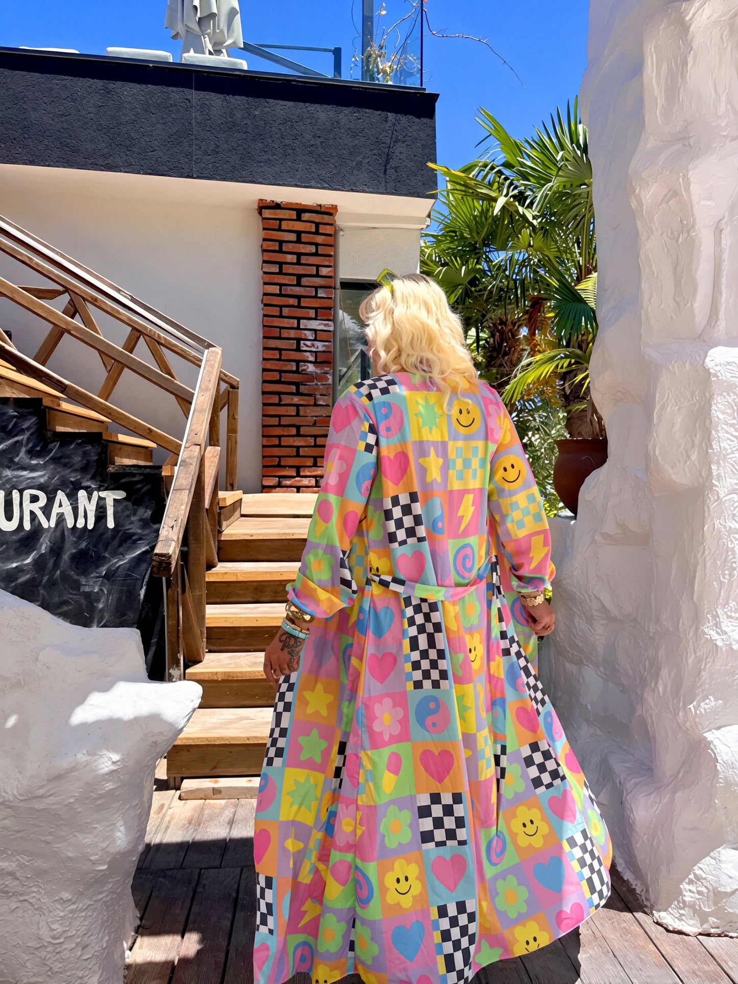 Vibe Check Maxi Chiffon Kimono Style Jacket