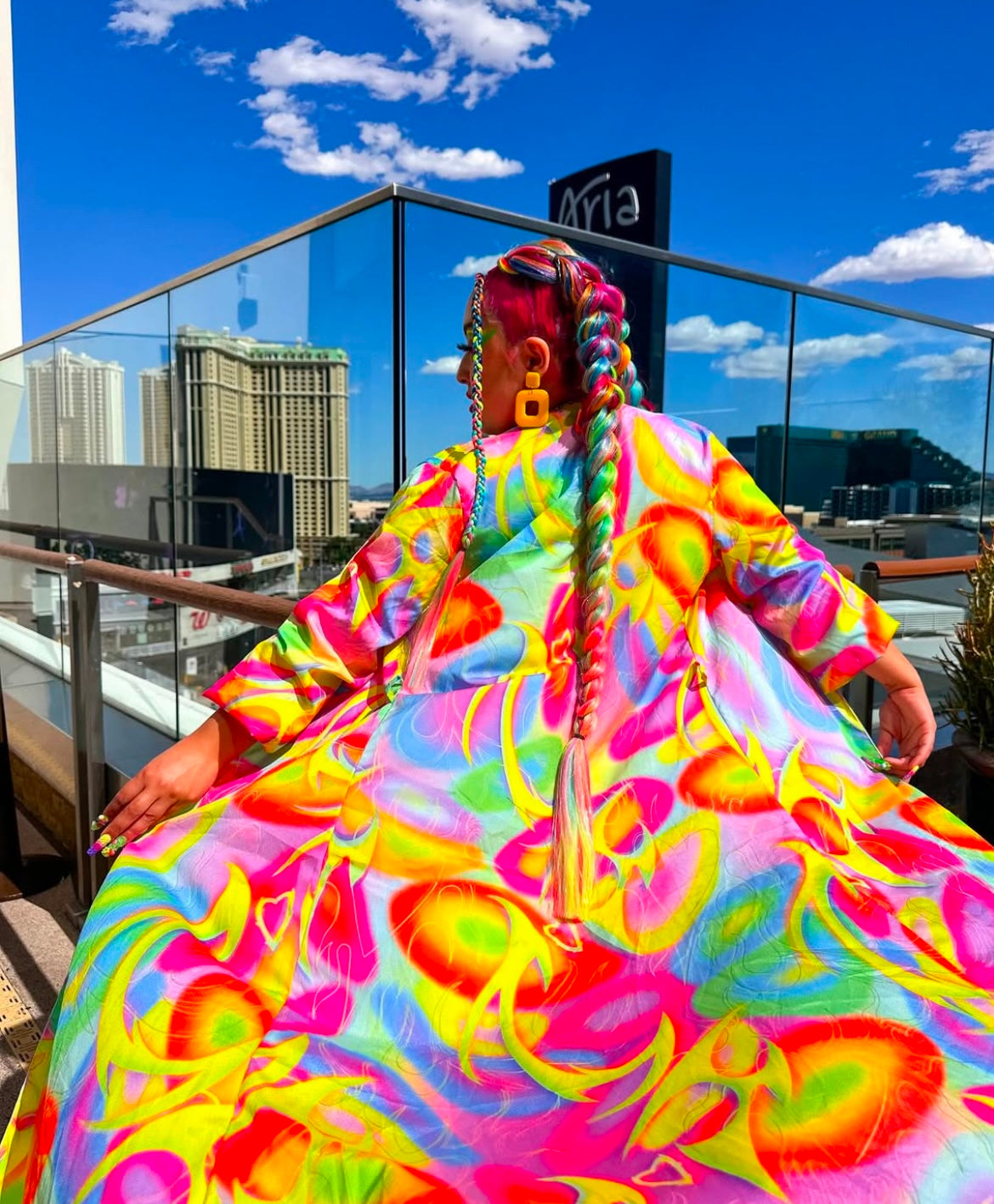 Aura Maxi Chiffon Kimono Style Jacket