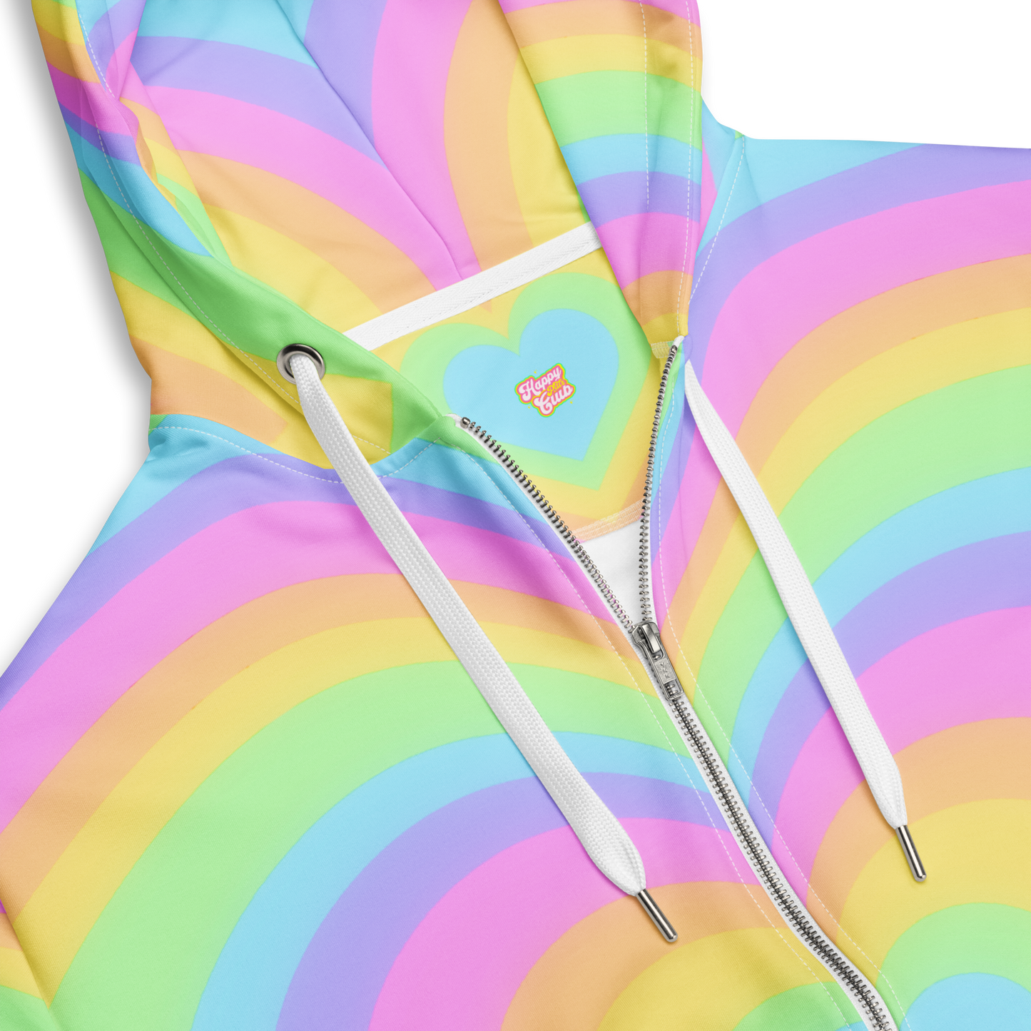 Loved Up Zip Up Hoodie (Pastel)