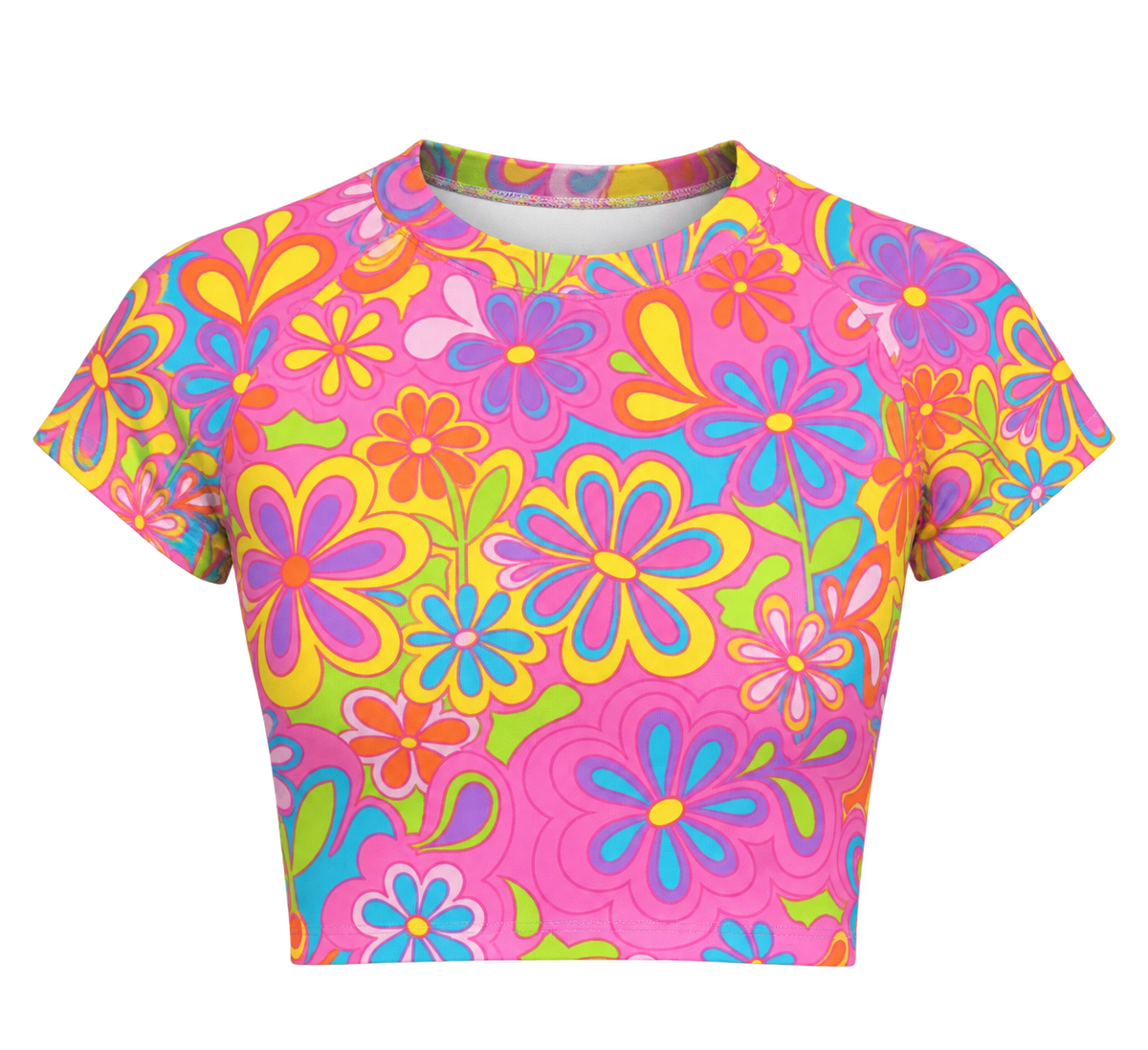 Groovy Bloom Cropped Tee