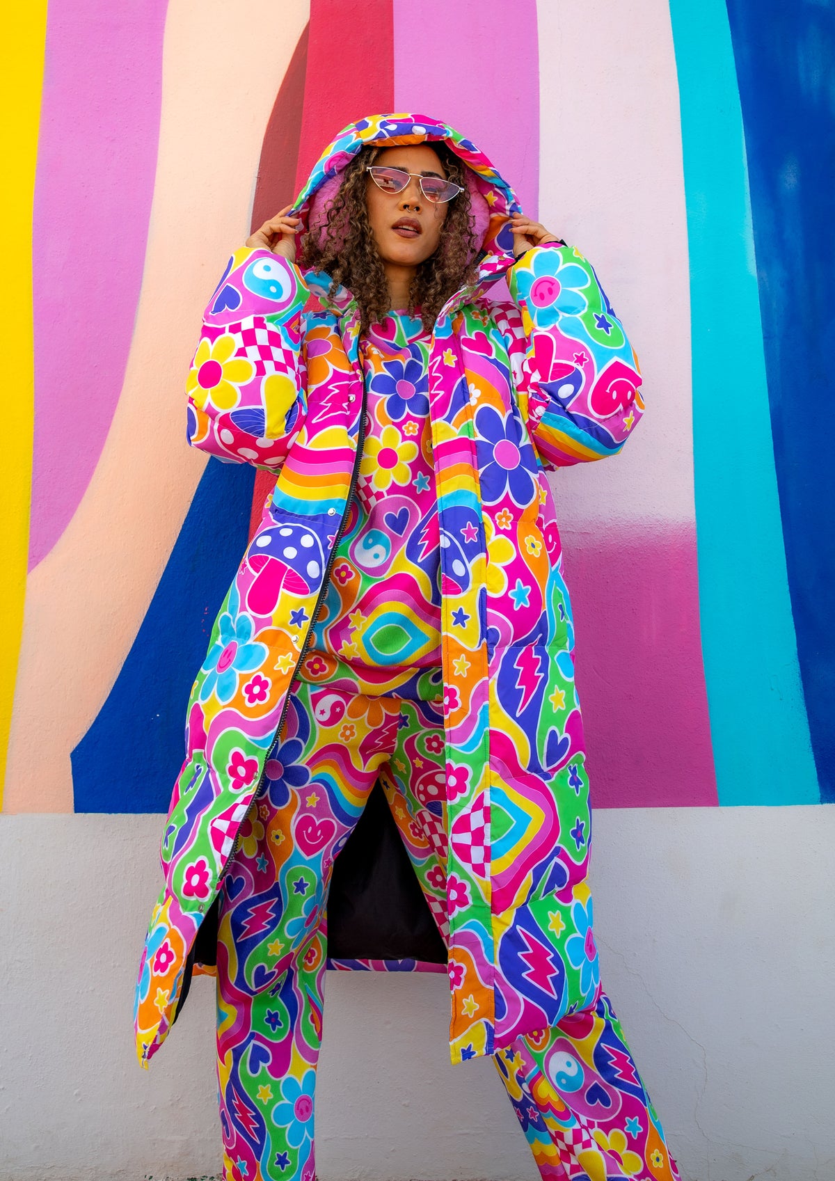 Groovy Love Knitted Wide Leg Joggers