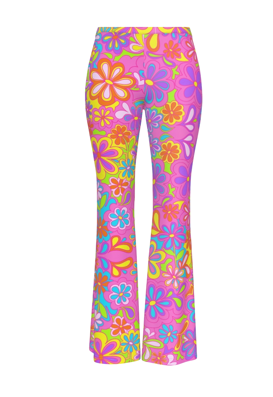 Groovy Bloom Bell Bottom Flares - Main Image