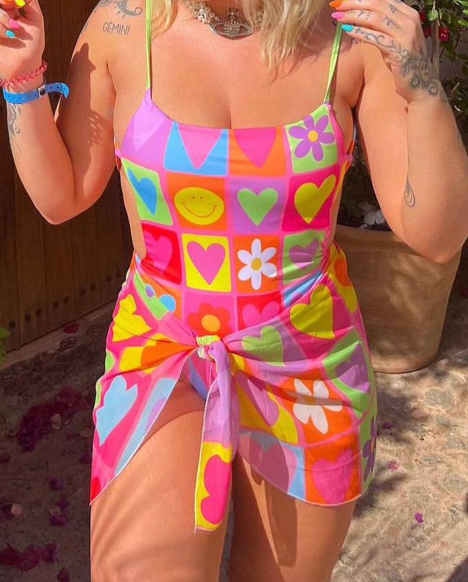 Happy Daze Sarong Wrap Skirt