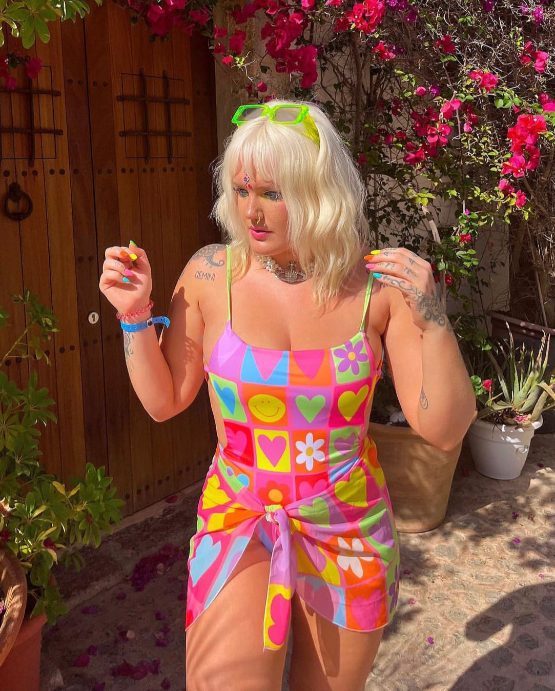 Happy Daze Sarong Wrap Skirt