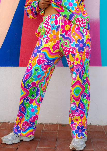 Groovy Love Knitted Wide Leg Joggers
