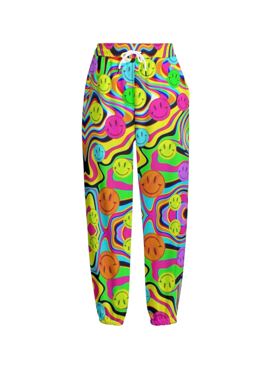 Trippy Drip Knitted Cuffed Ankle Grazer Joggers