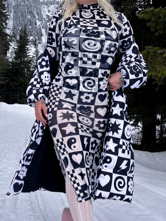 Chill Pill Mesh Midi Dress