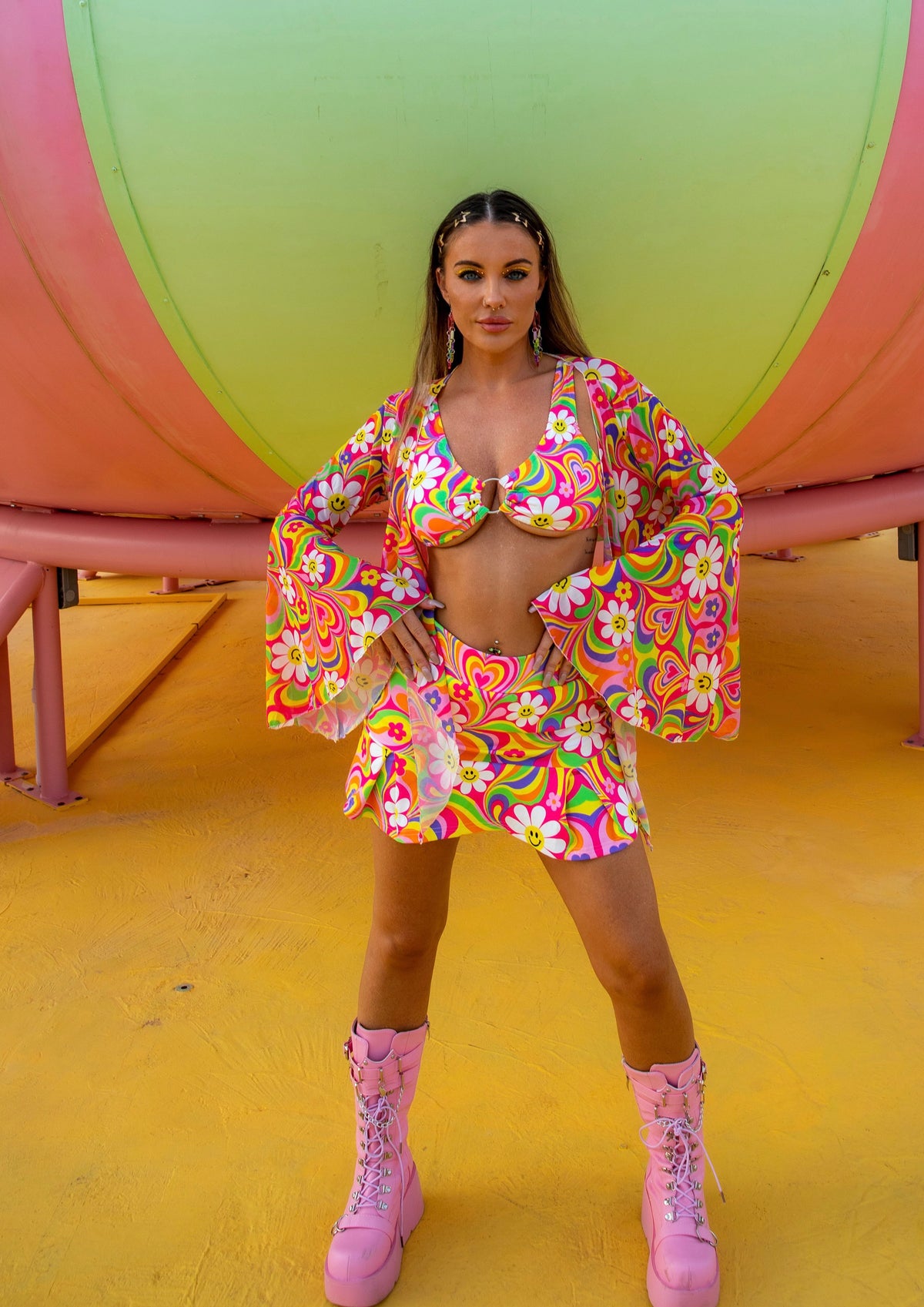 Happy Hearts O-Ring Bikini Top