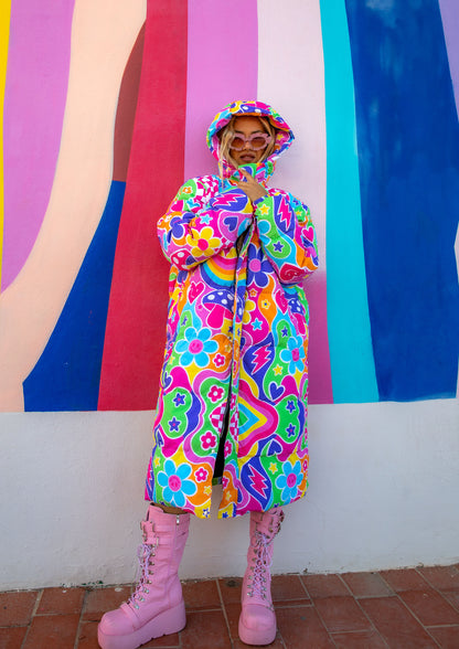 Groovy Love Long Puffer Jacket