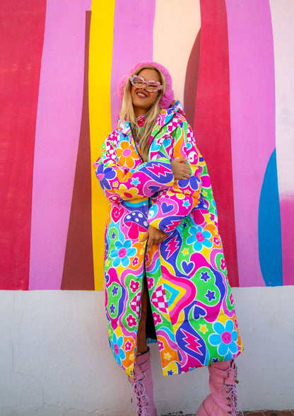 Groovy Love Long Puffer Jacket