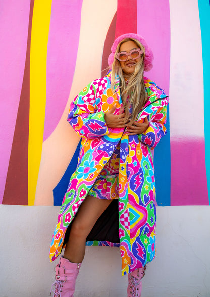Groovy Love Long Puffer Jacket