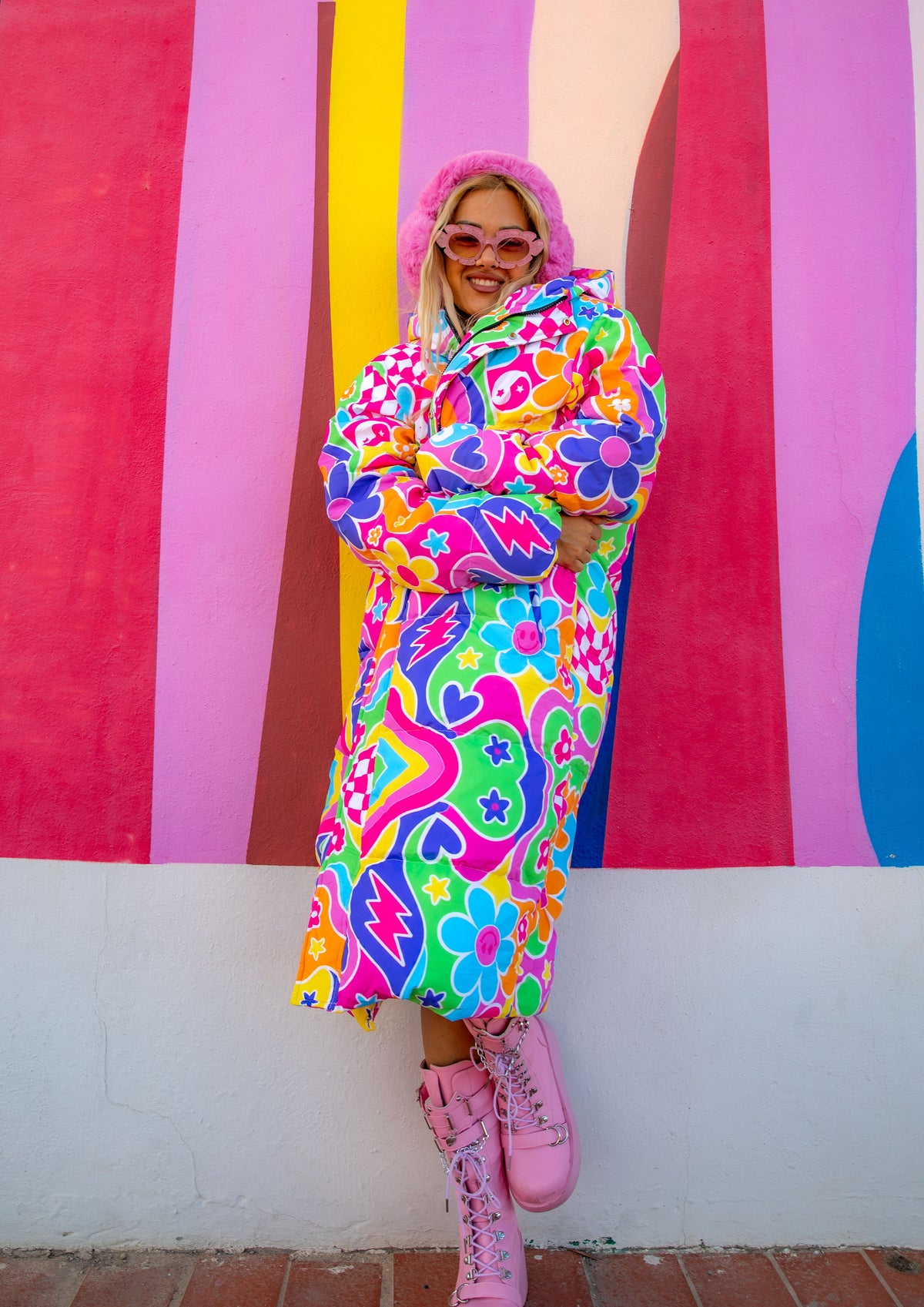 Groovy Love Long Puffer Jacket