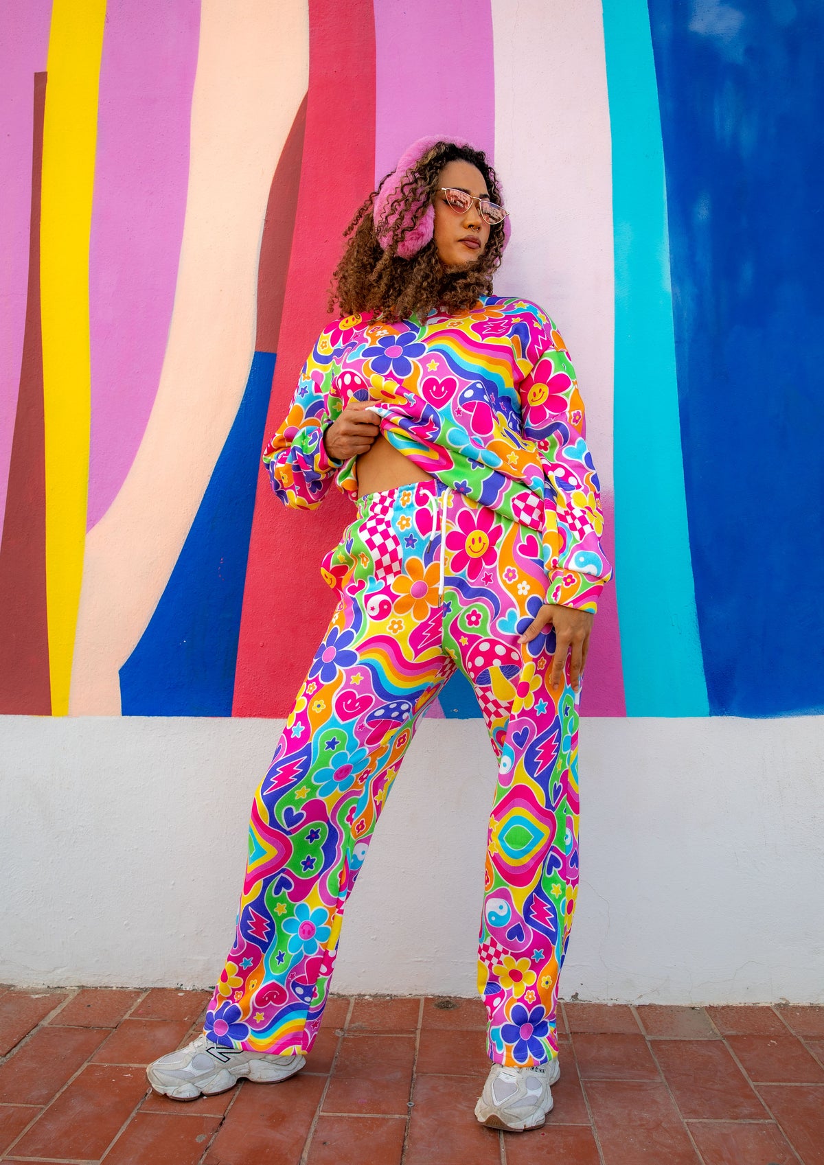 Groovy Love Knitted Wide Leg Joggers