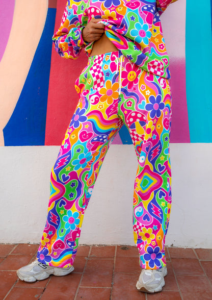 Groovy Love Knitted Wide Leg Joggers