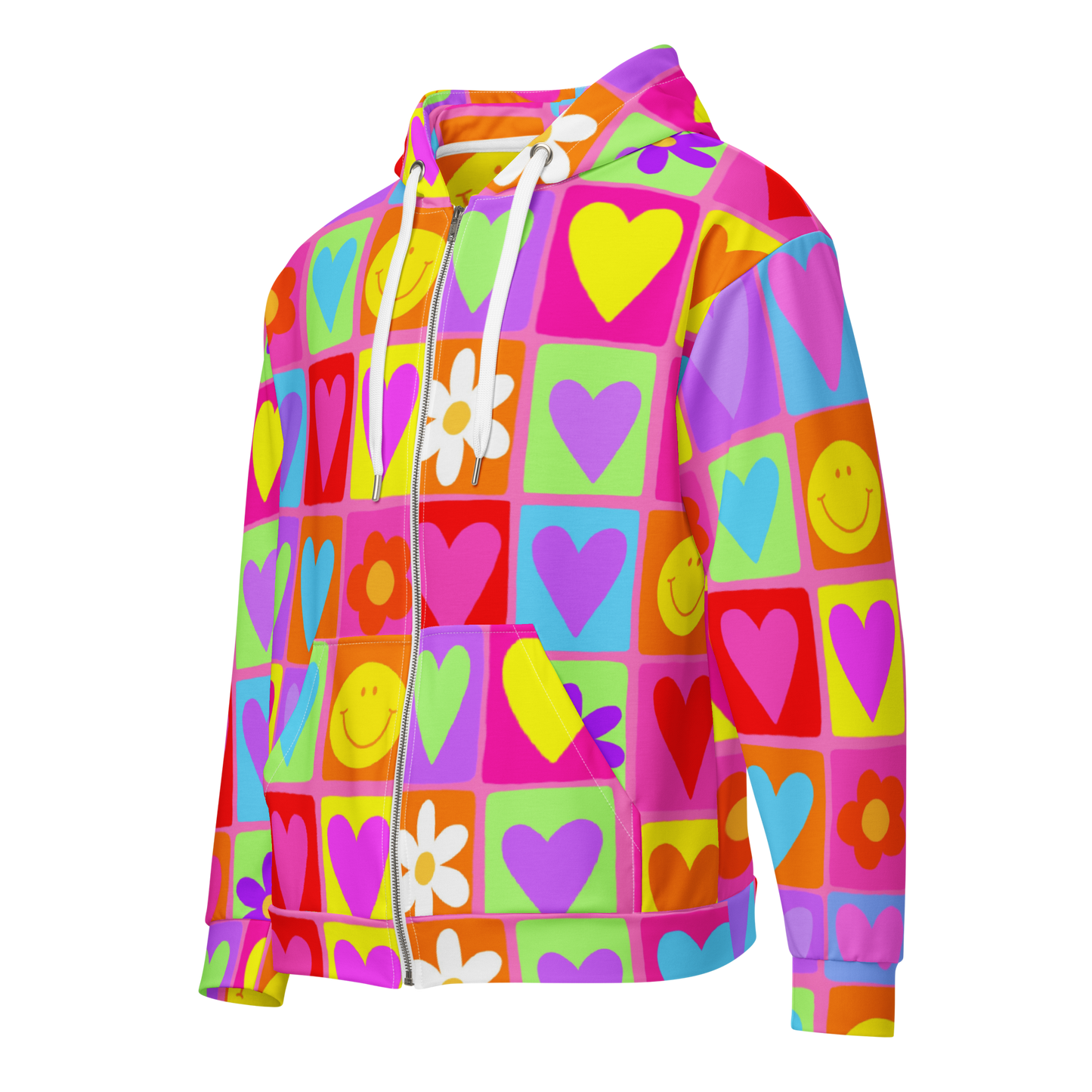 Happy Daze Zip Up Hoodie