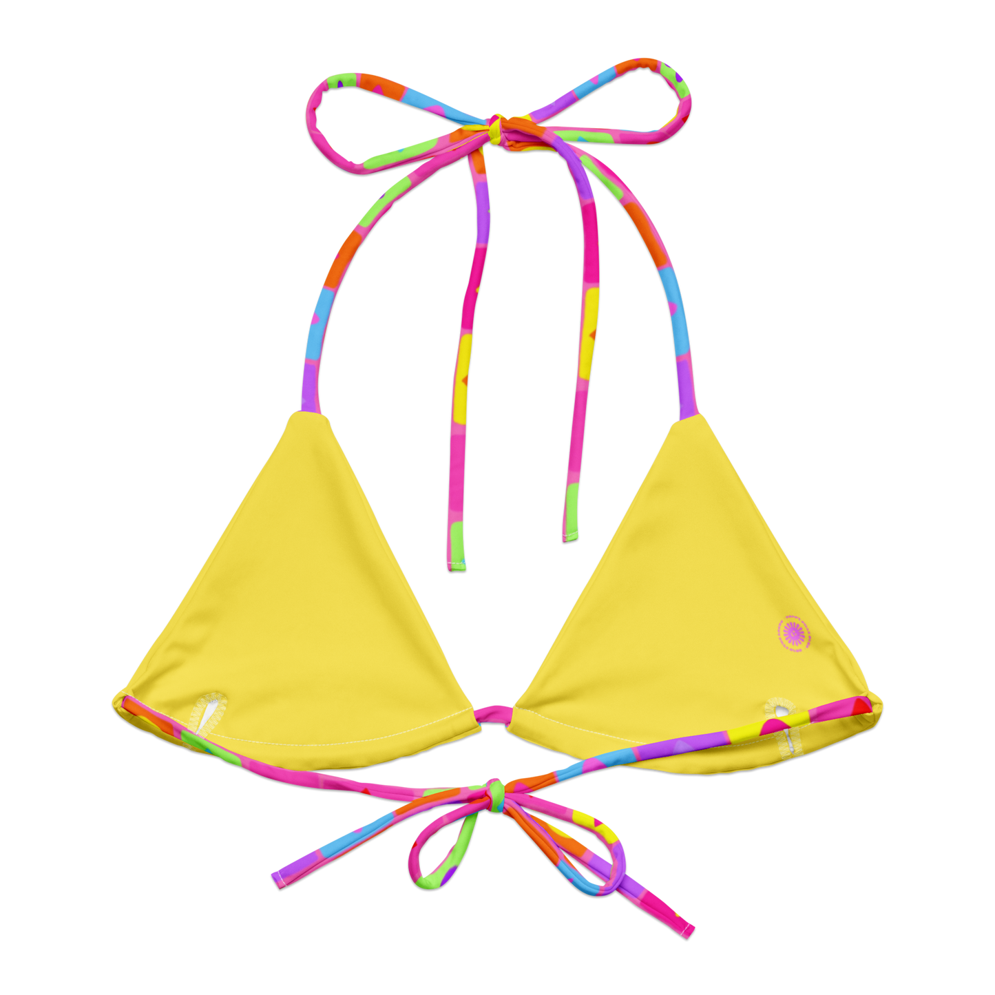 Happy Daze Triangle Bikini Top