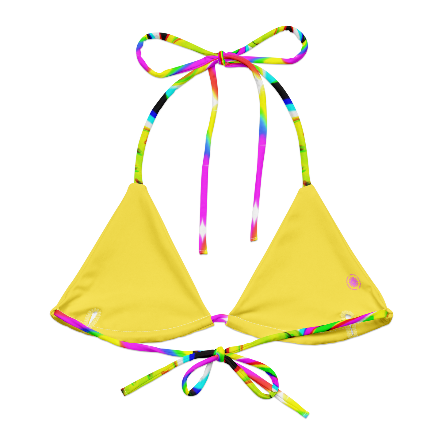 Disco Trip Triangle Bikini Top