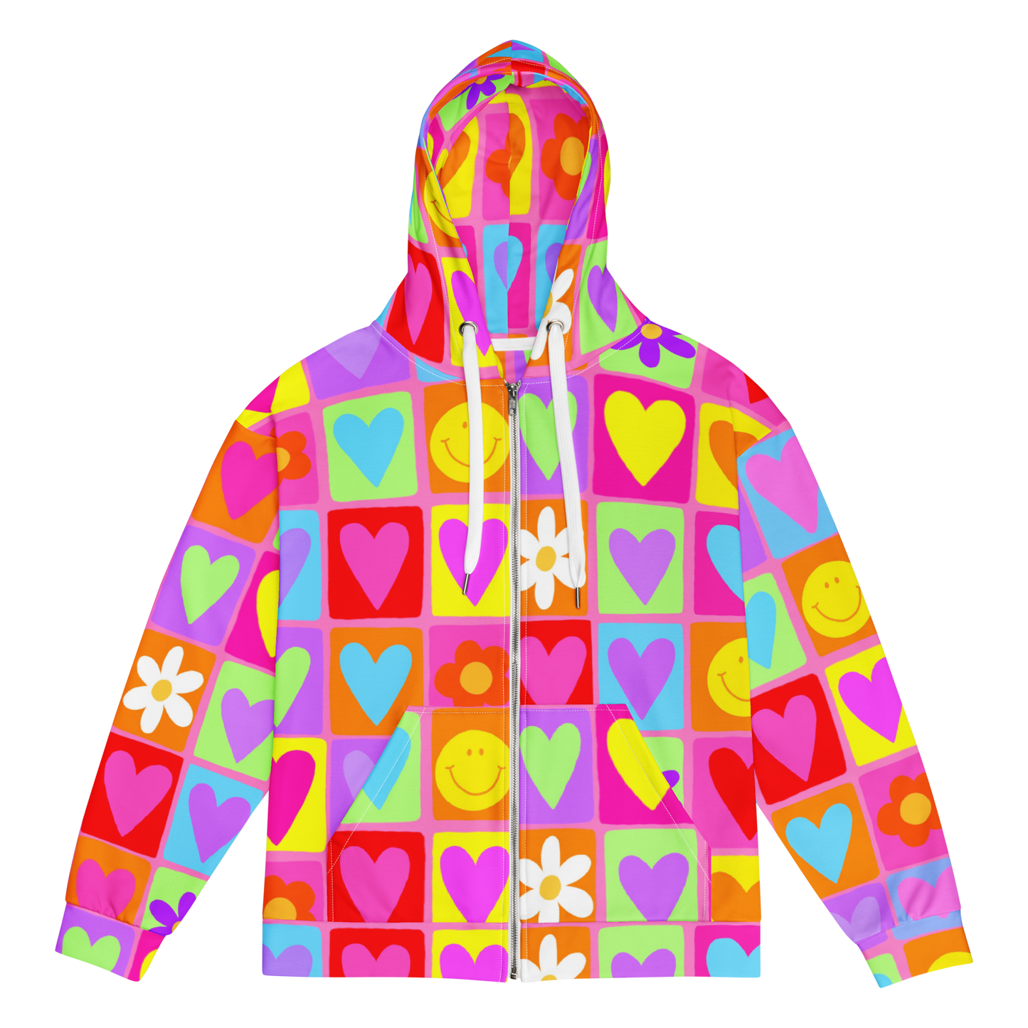 Happy Daze Zip Up Hoodie