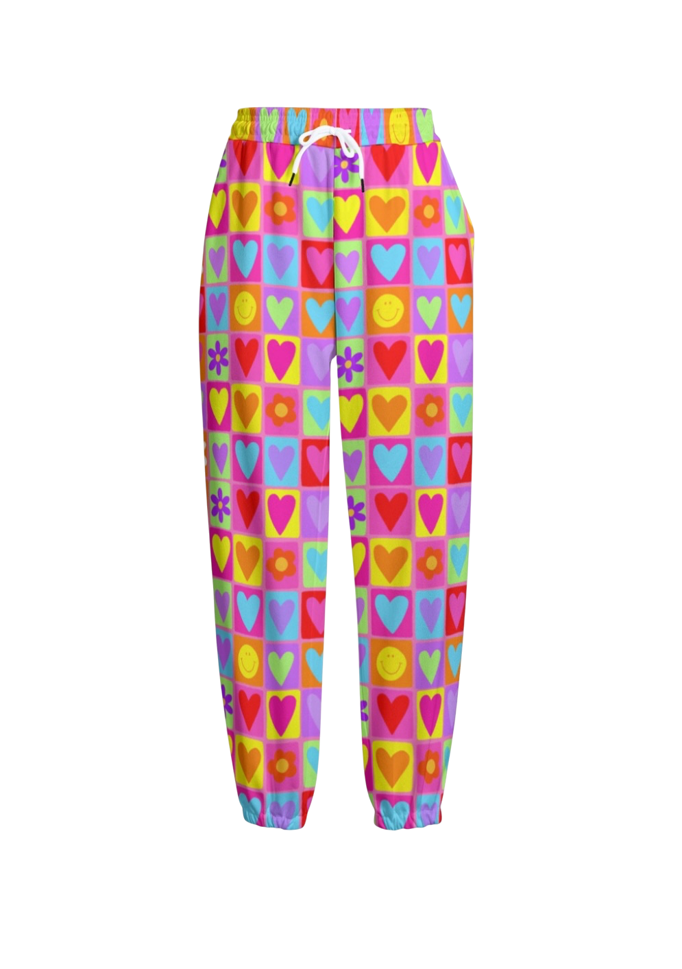 Happy Daze Knitted Cuffed Ankle Grazer Joggers