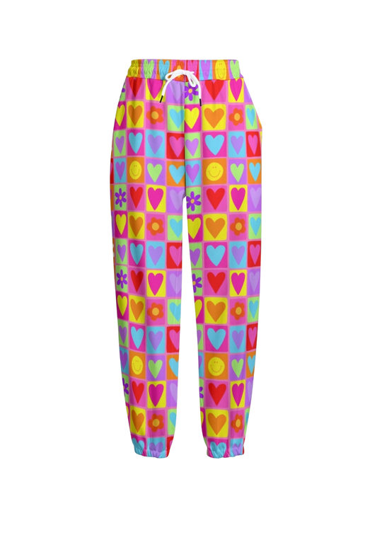Happy Daze Knitted Cuffed Ankle Grazer Joggers