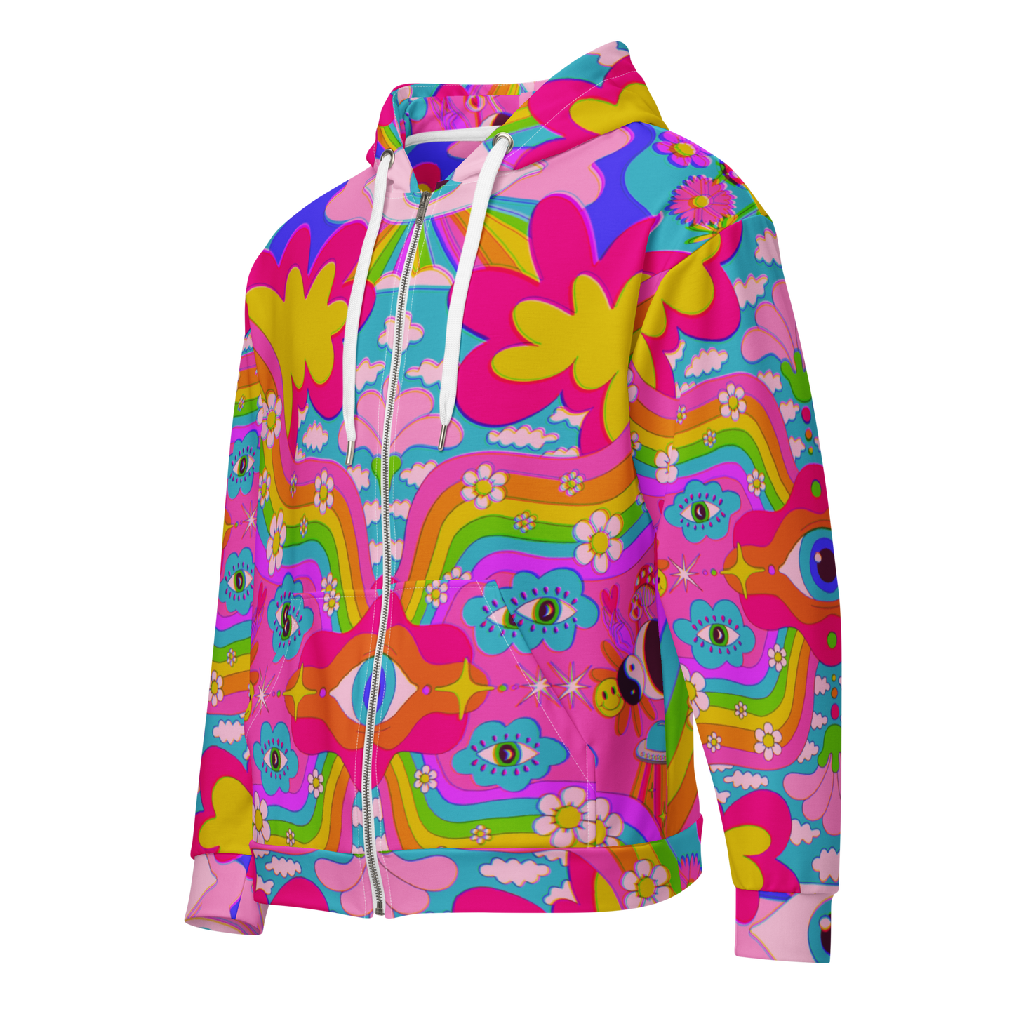 Cosmic Gaze Zip Up Hoodie