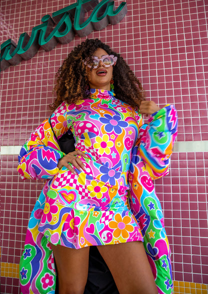 Groovy Love Pleated Skort