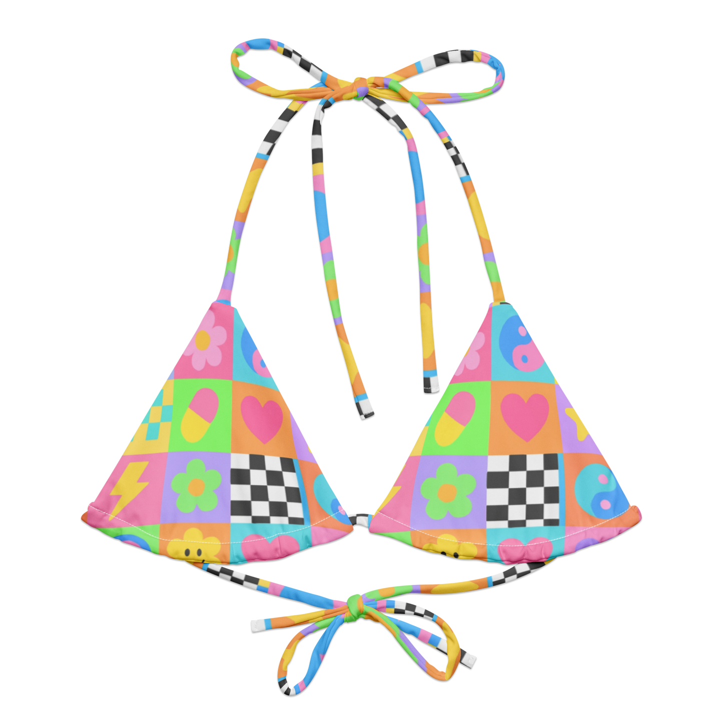 Vibe Check Triangle Bikini Top