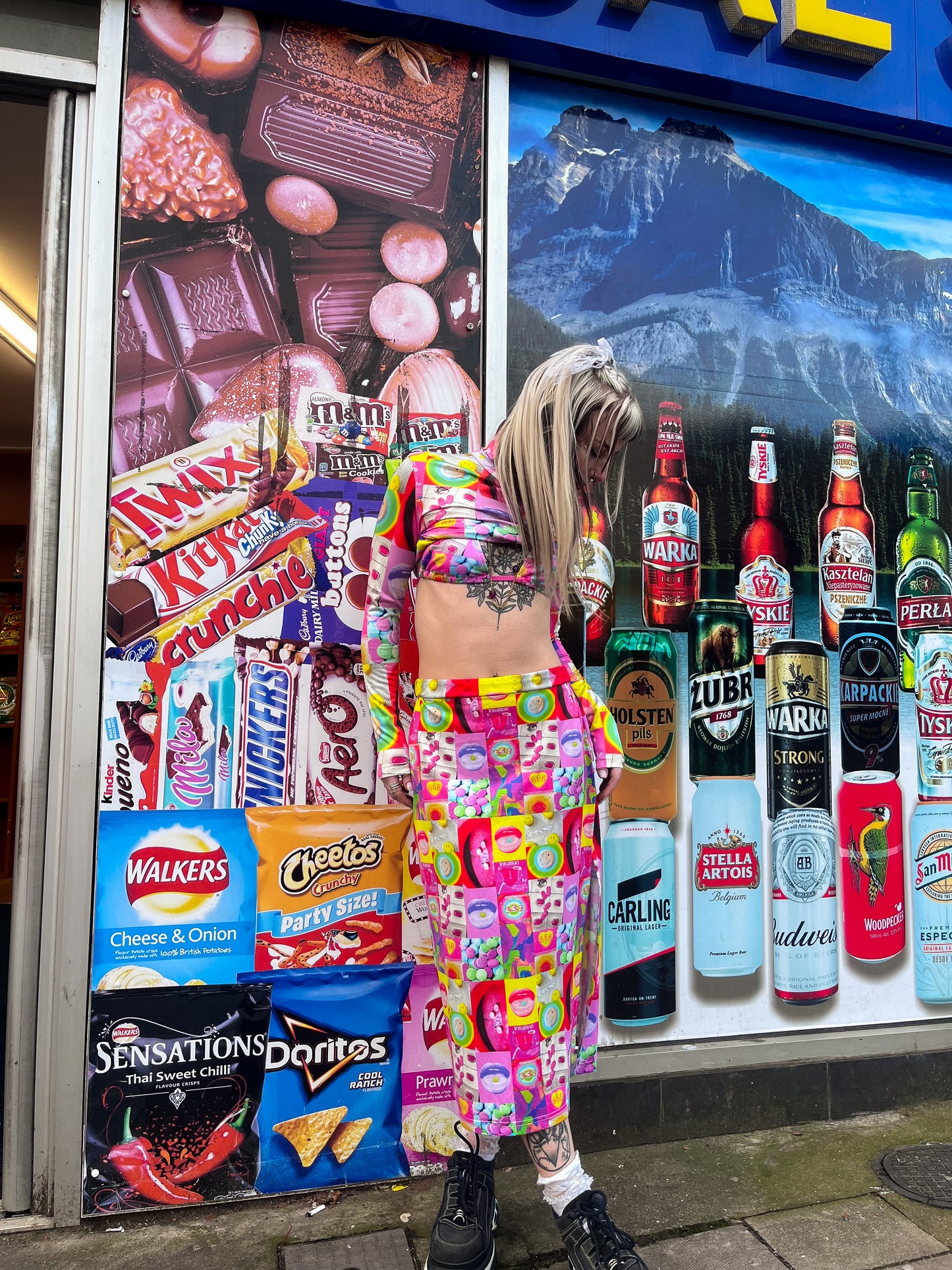 Sour Candy Midi Skirt