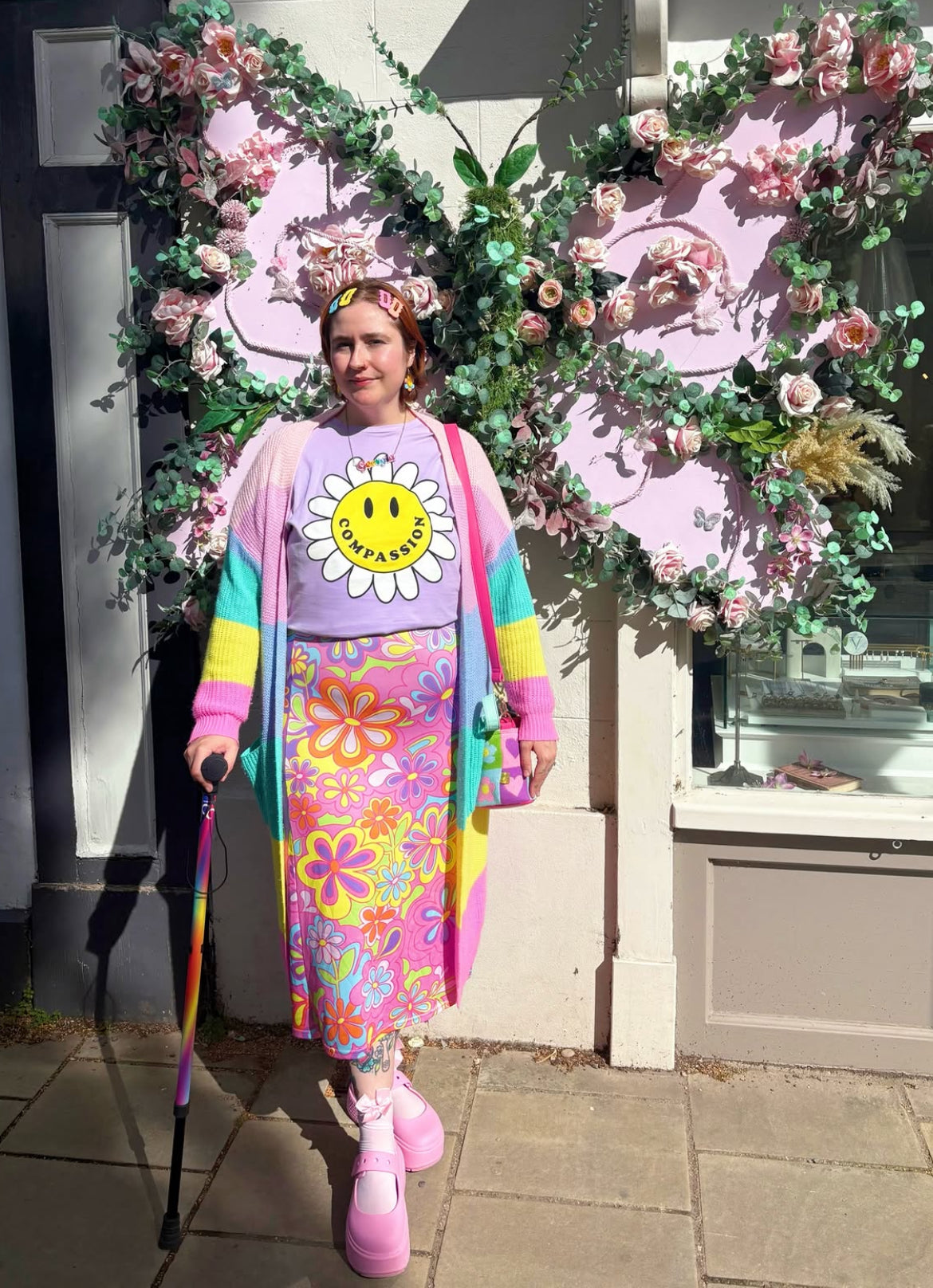 Groovy Bloom Midi Skirt