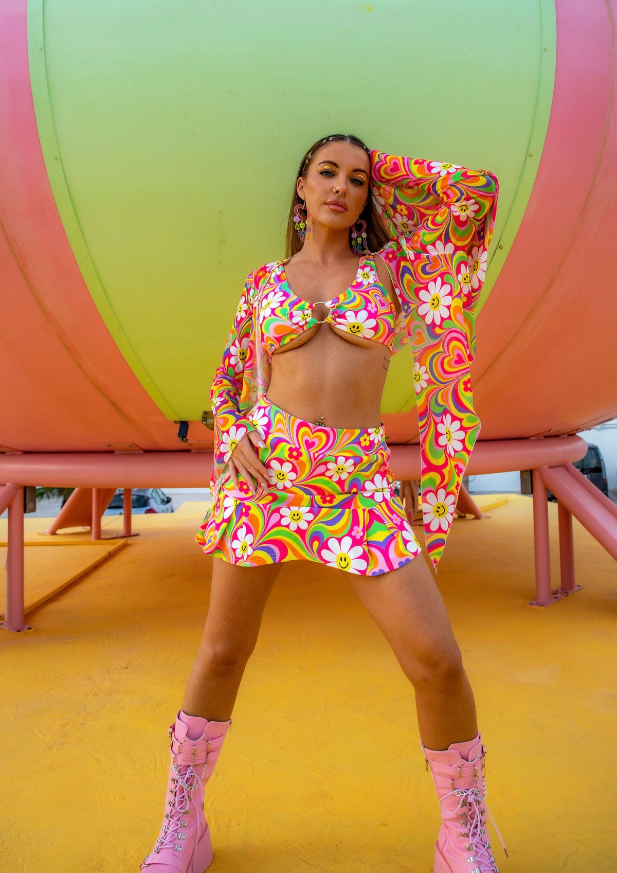 Happy Hearts O-Ring Bikini Top