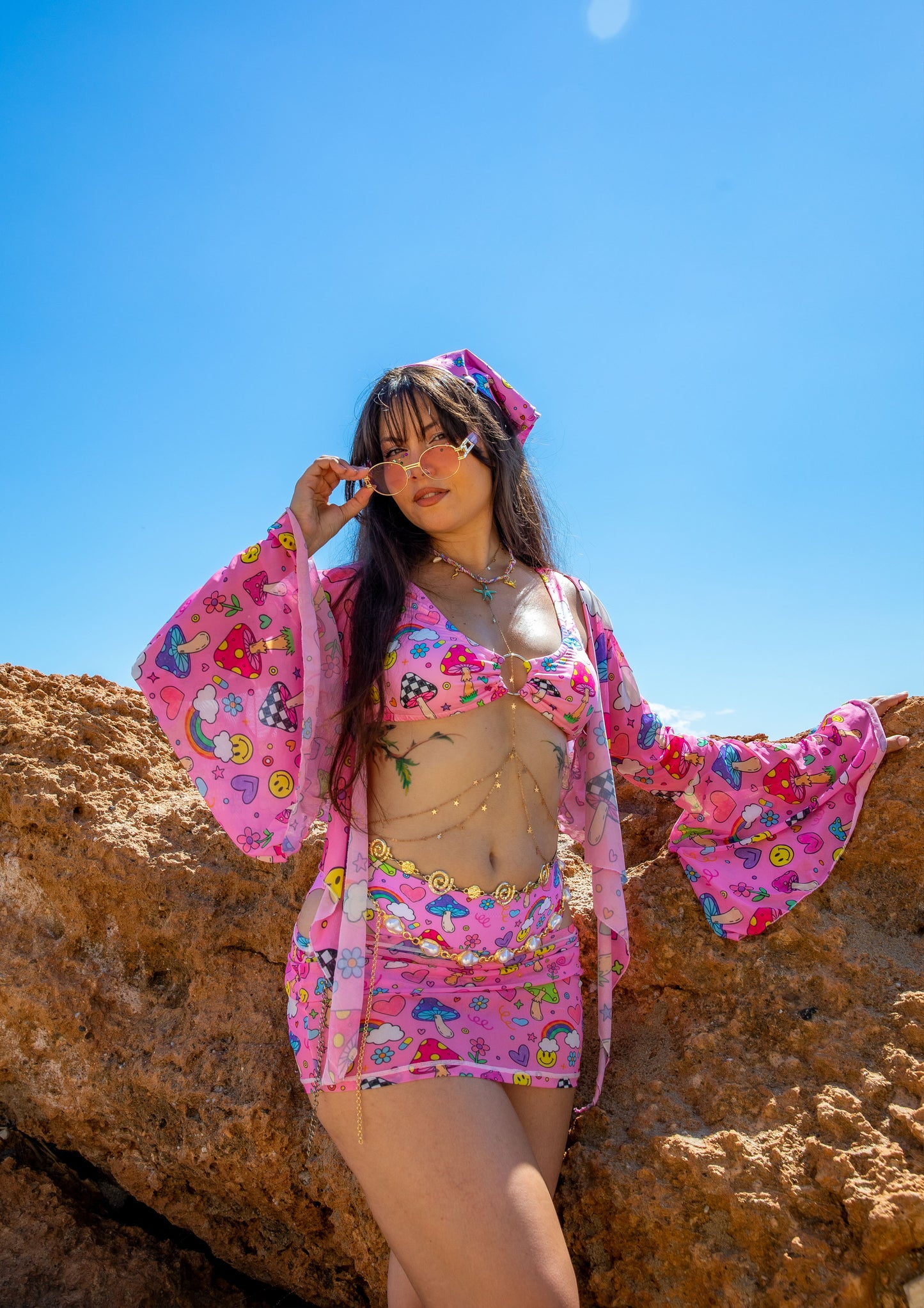 Groovy Shroom O-Ring Bikini Top