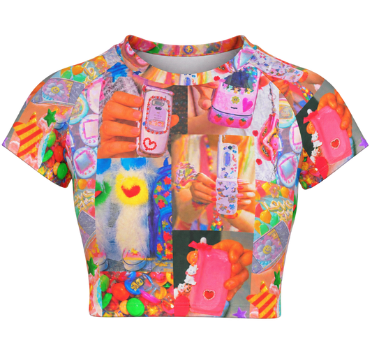 Txt Me Bby Cropped Tee