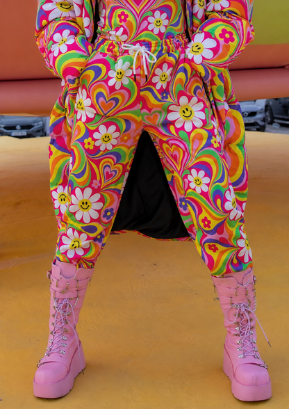 Happy Hearts Knitted Cuffed Ankle Grazer Joggers