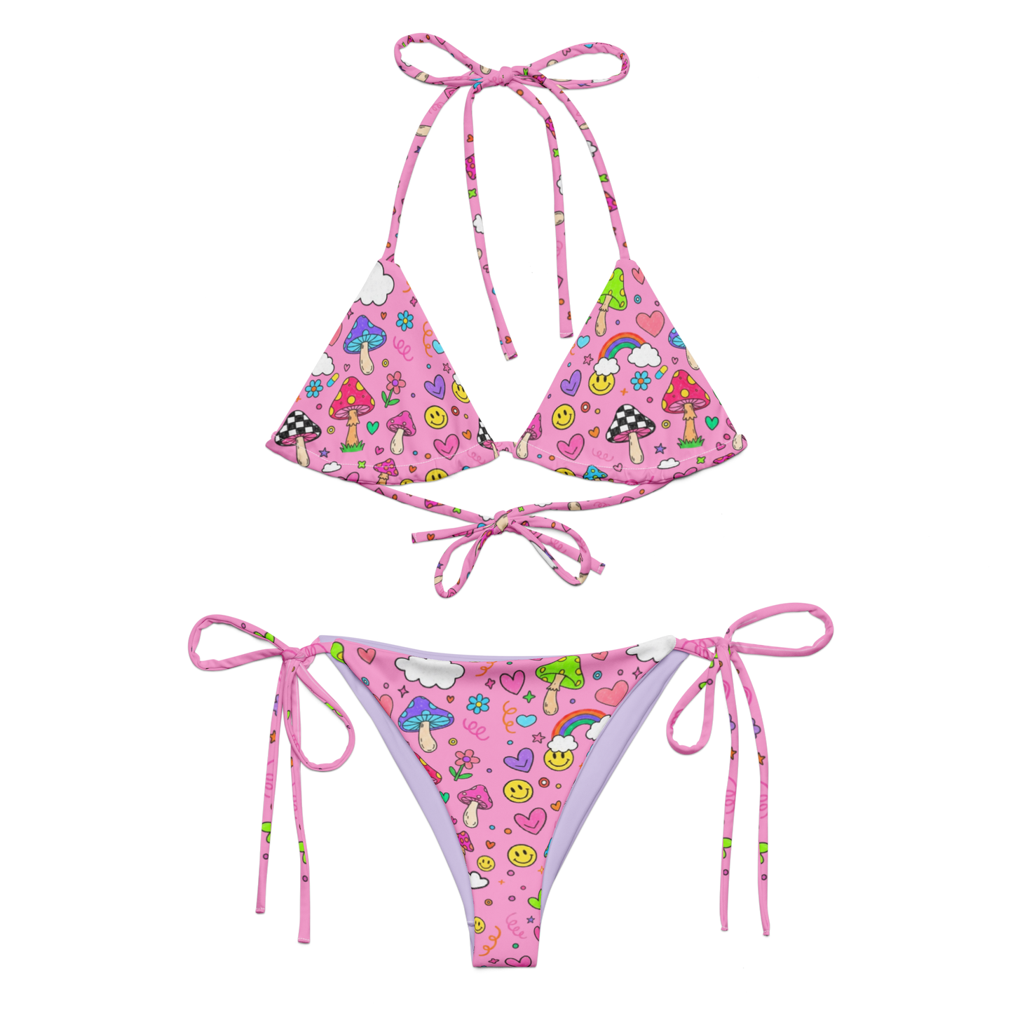 Groovy Shroom Triangle Bikini Set