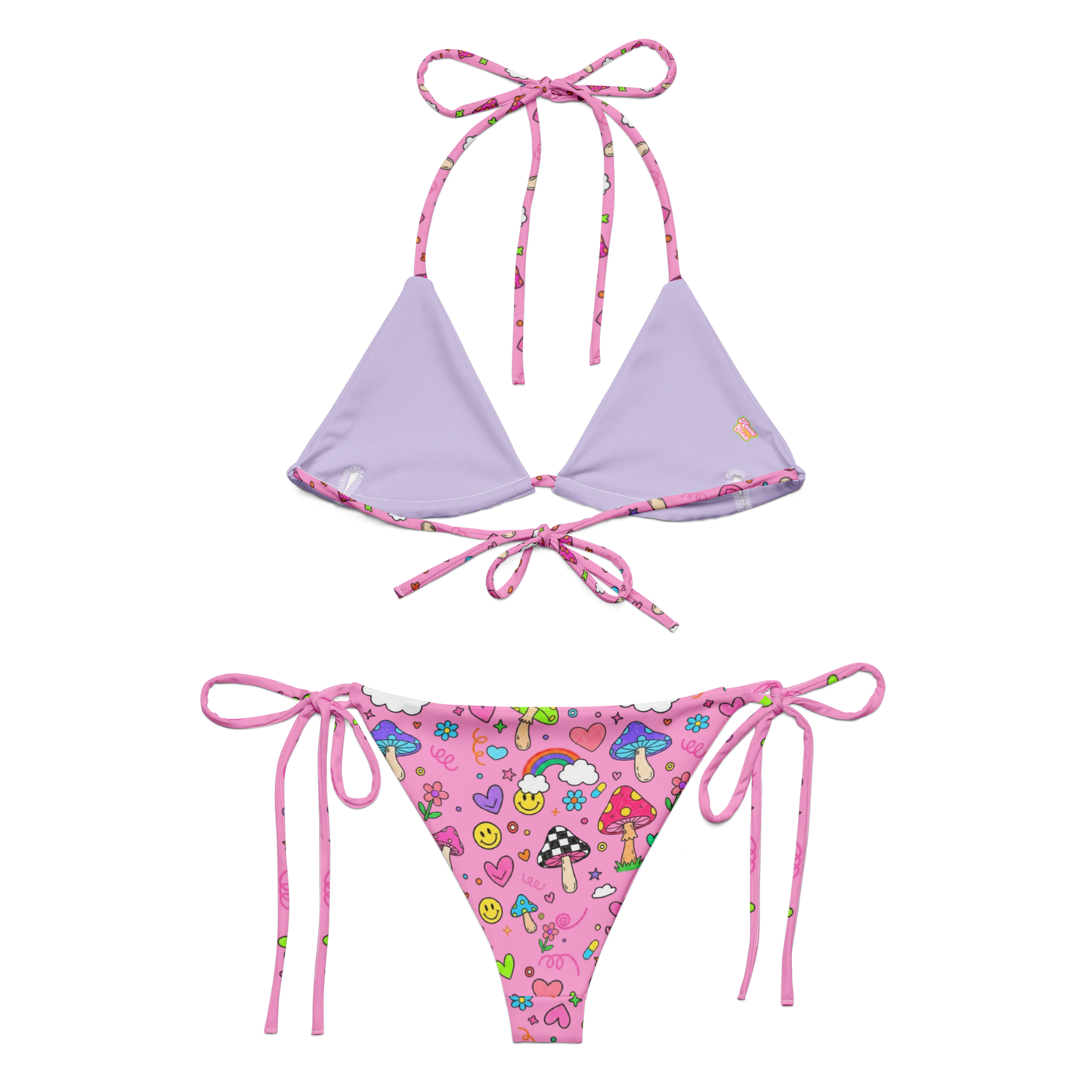 Groovy Shroom Triangle Bikini Set