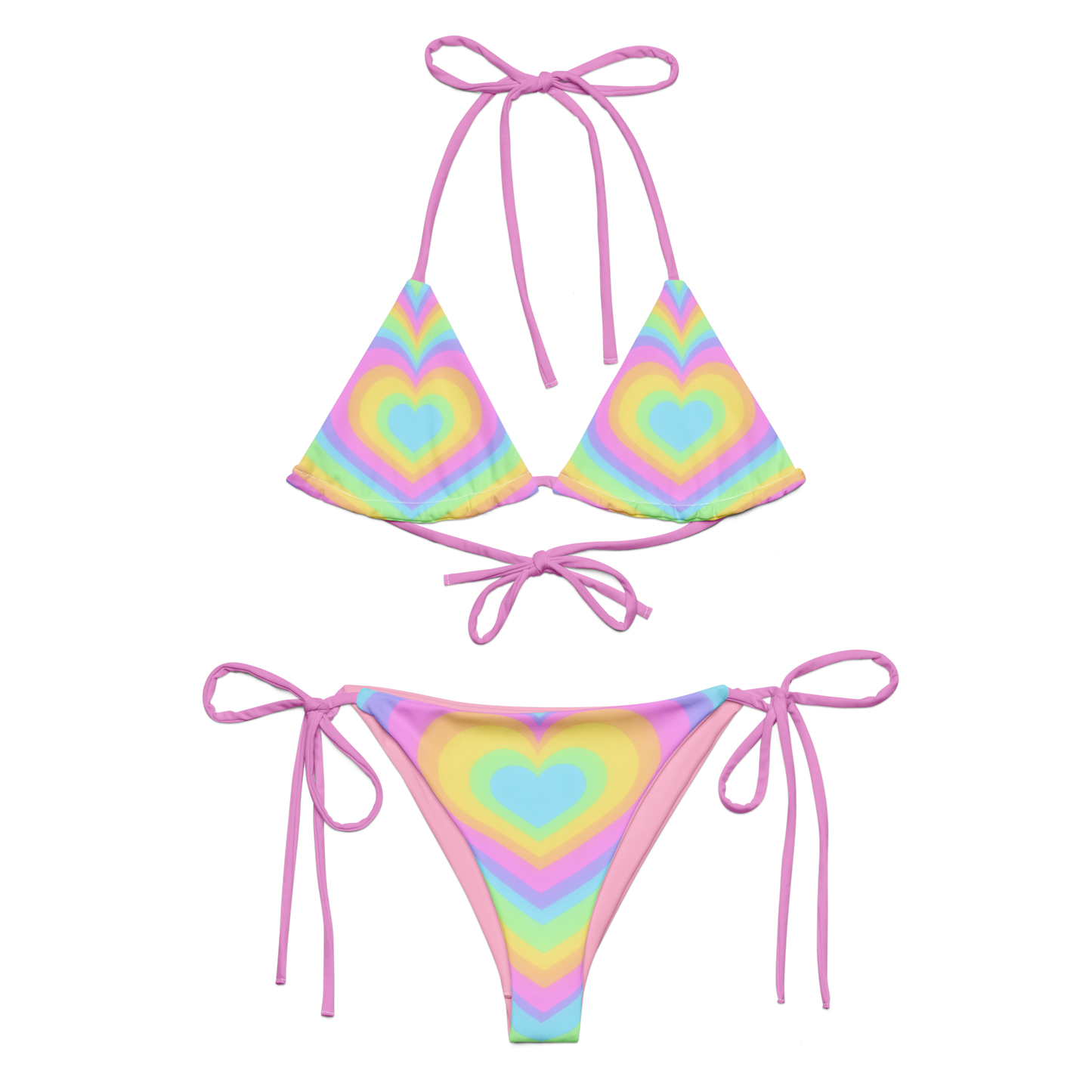Loved Up Bikini Set (Pastel)