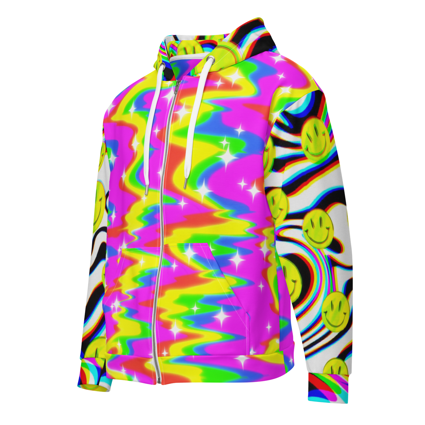 Disco Trip Zip Up Hoodie