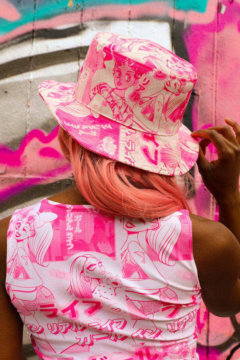 Club Kawaii Reversible Bucket Hat