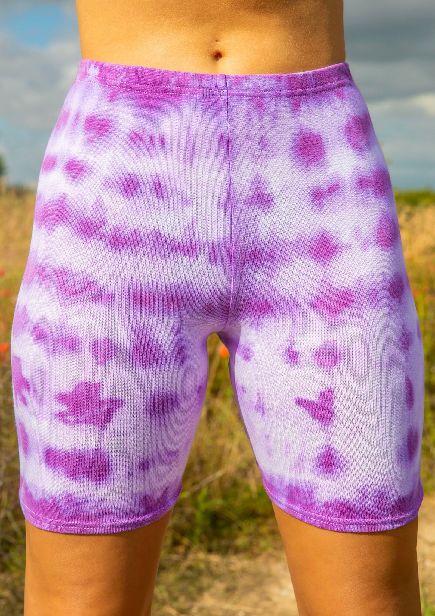 Totally Tie Dye Cycling Shorts (Purple)