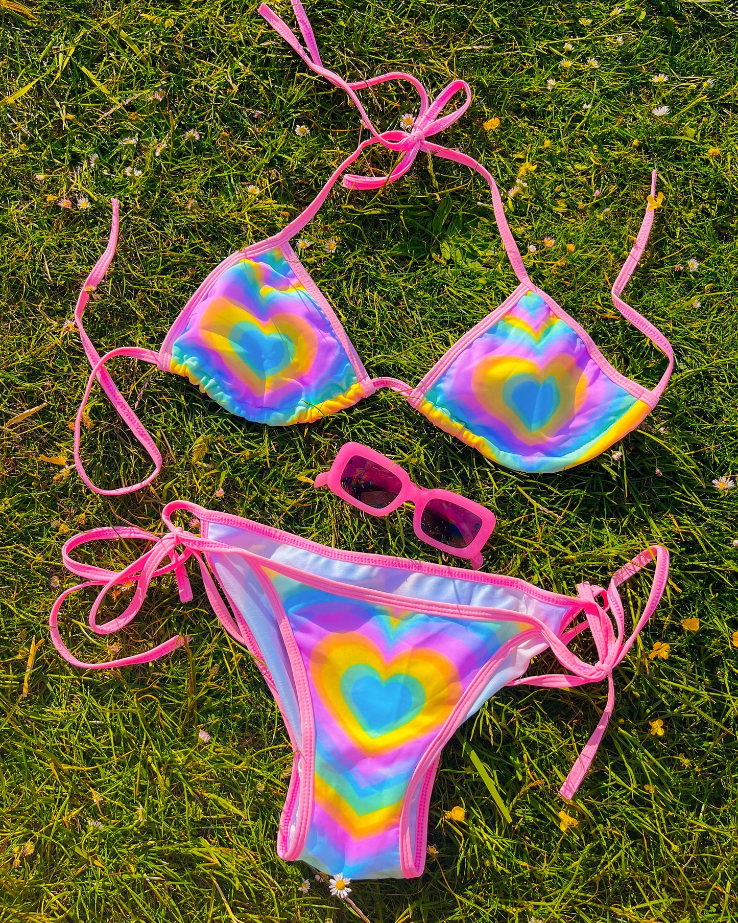 Loved Up Bikini Set (Pastel)